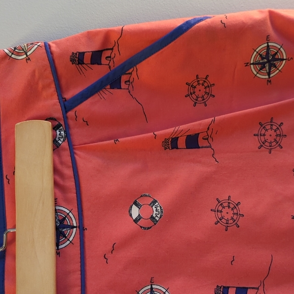 Yumi Size 6/8 Nautical Themed Print Pink and Blue Mini Skirt - Picture 2 of 6